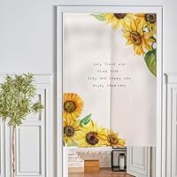 Amazon｜ひまわり柄のれん 暖簾 のれん モダン 北欧 ひまわり おしゃれ